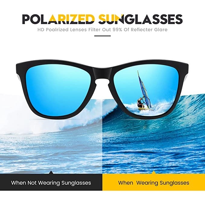 Multi Essential 『』Polarized Sunglasses Outdoor Sports Cycling Glasses Beach Driving Fishing Sun Fashion - Image 5