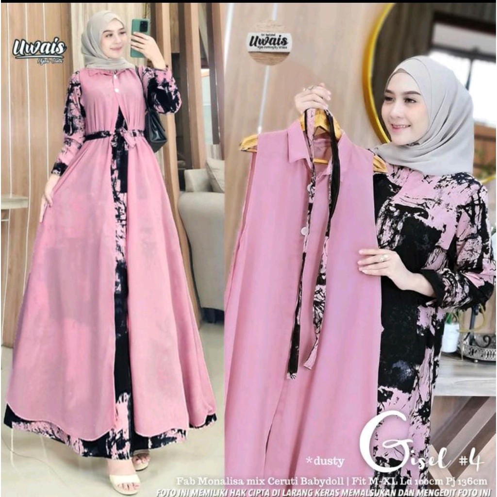 Multi Quality New JUMBO Gamis SUPER PLUS BLAZER Separate// MONALISA XXXL LD 130 //OUTER - Image 5