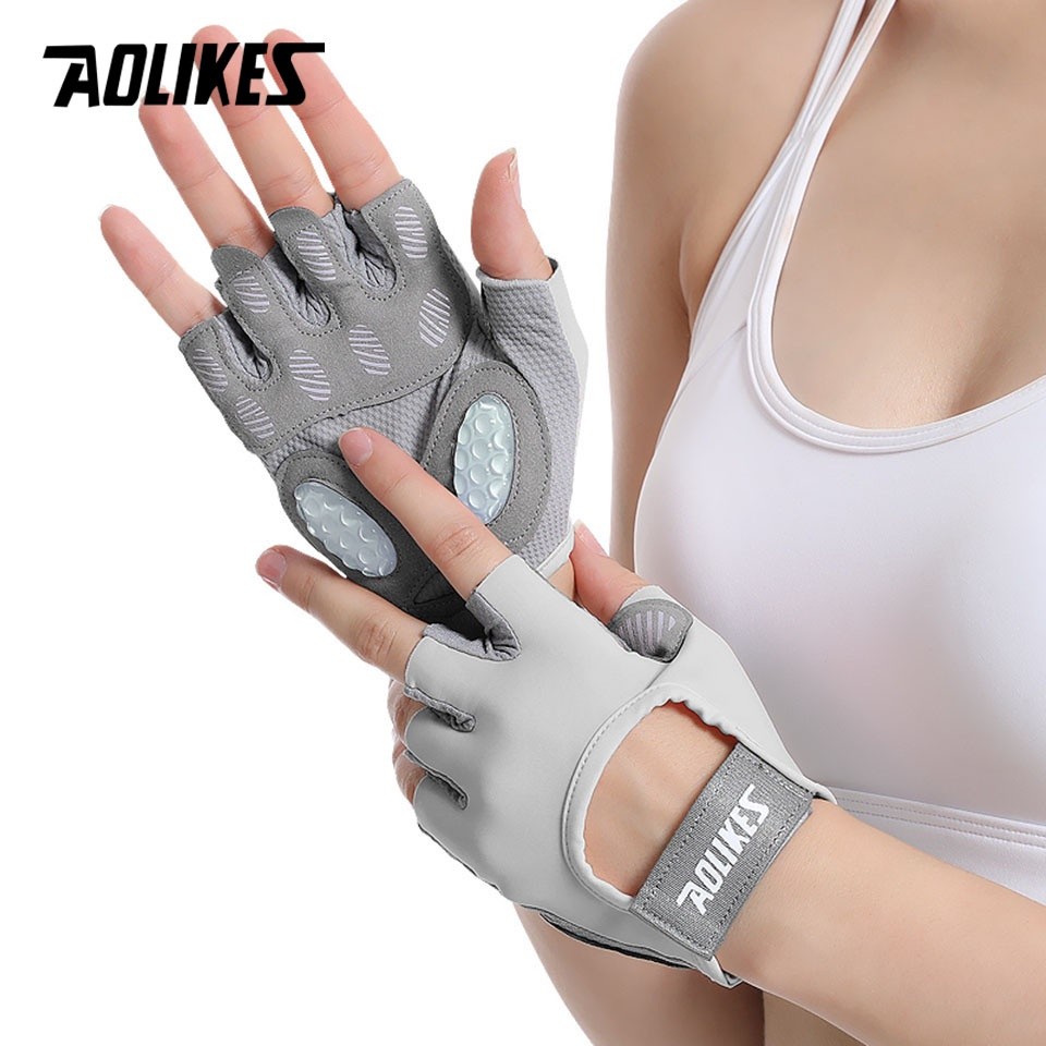 Essential Premium Aolikes Breathable Dumbbell Fitness Half Finger Gloves - Image 5
