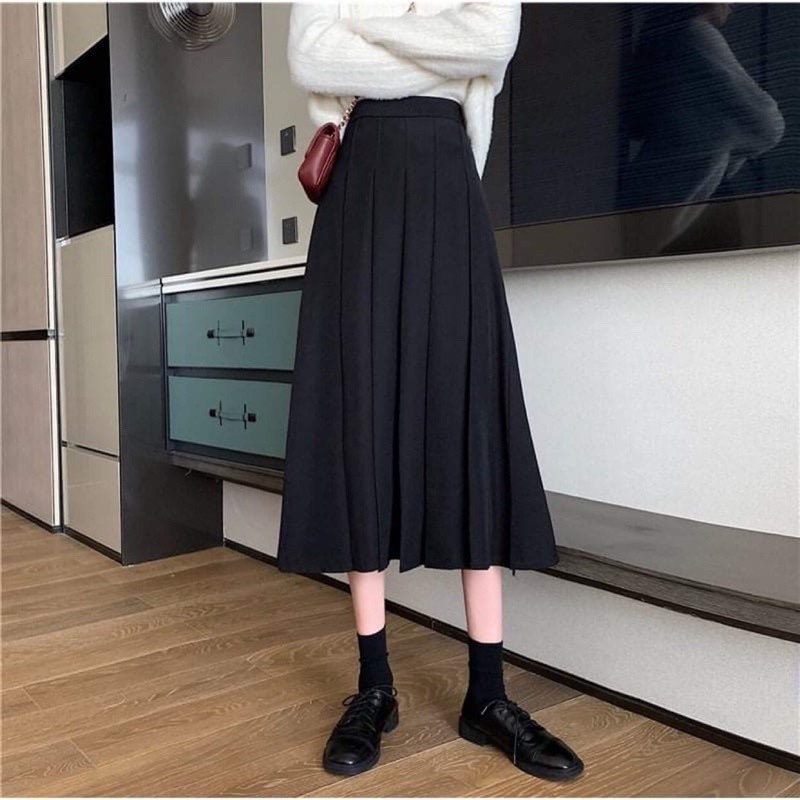 Versatile Quality Long Pleated Skirt Super tennis Have - Image 5