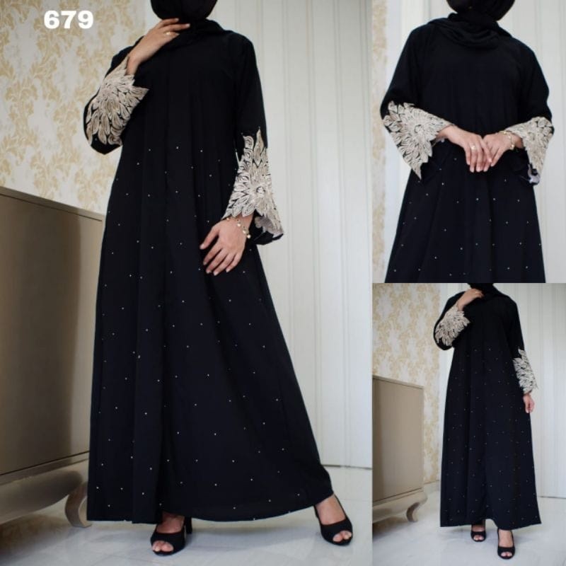 Multi Quality Muslimah Clothing HITAM Abaya Black Robe sonia arabian Turkey dubai muslim - Image 2