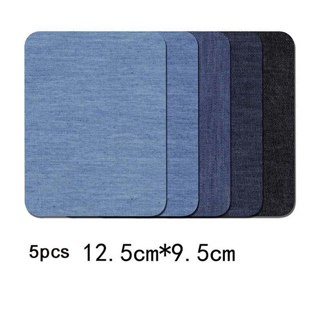 Multi Purpose 5 PCS Denim Patches DIY Iron Elbow Repair Pants Jean Clothing Apparel Sewing Fabric Reliable Essential - Image 4