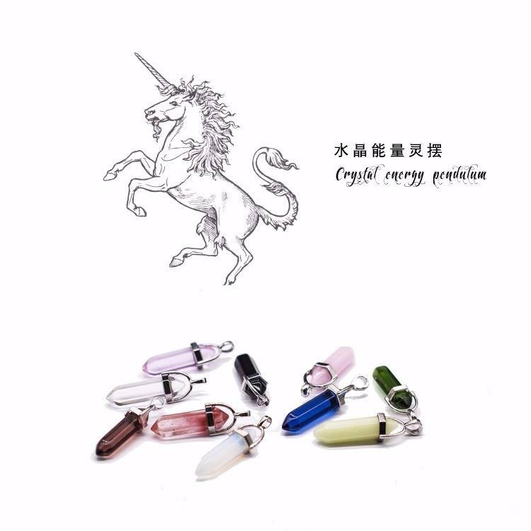 Quality Versatile Pendulum Natural Crystal Divination 能量石灵摆天然水晶占卜吊坠项链原石男女生日... - Image 5