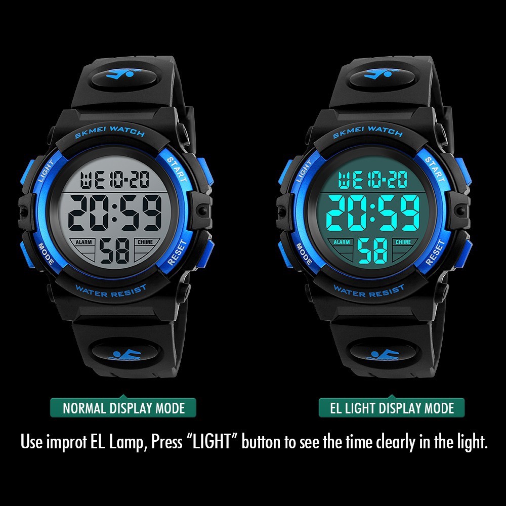 Luxury Classic SKMEI Children's LED Digital Waterproof Sports Watches Kids Wristwatch - Image 3