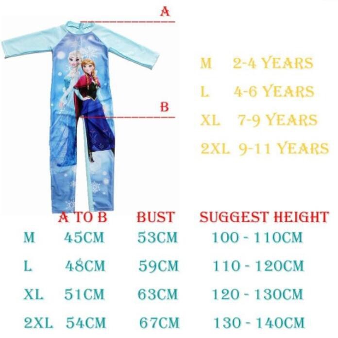 Have Purpose Cartoon Kids Swimsuit Girl Swimming Suit Long Sleeved Muslim Swimwear - Image 5