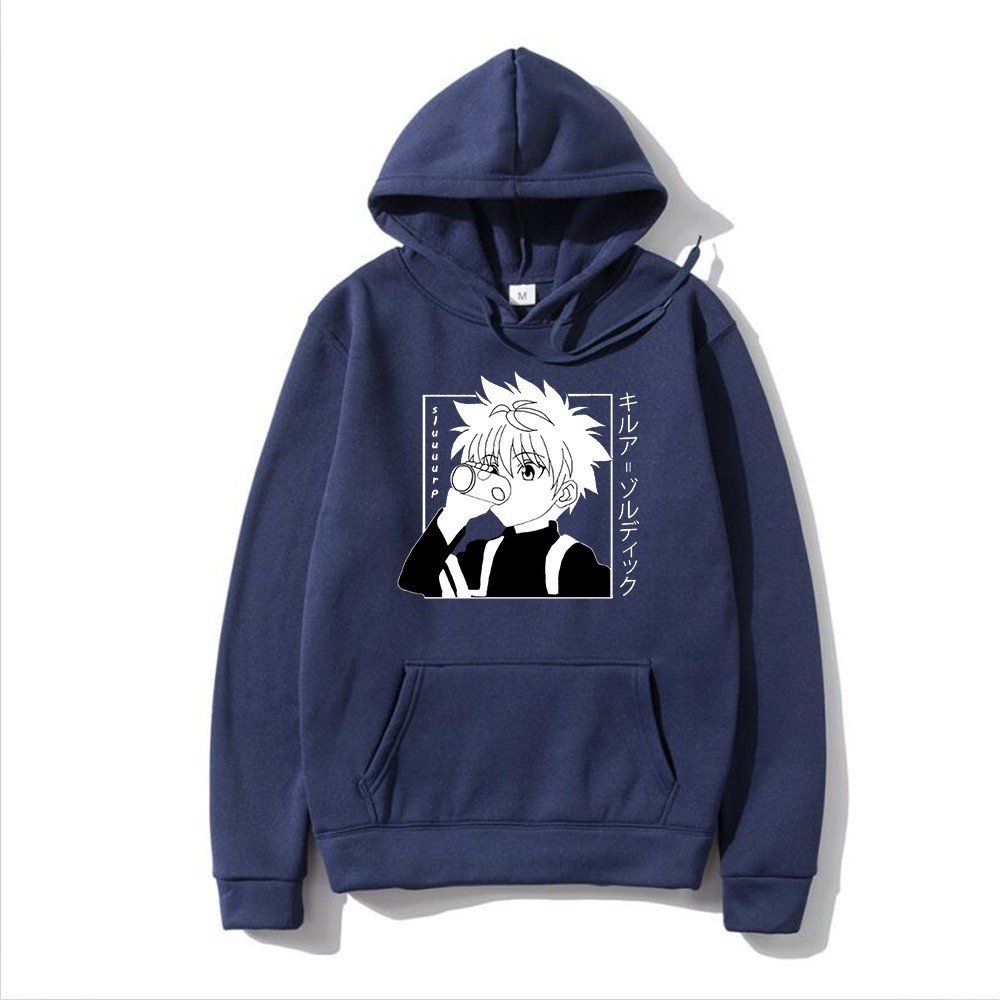 Reliable Premium Kawaii Hunter X Men Pullover Unisex Hoodies Sweatshirt Killua Zoldyck Anime Manga Streetwear Perempu... - Image 3