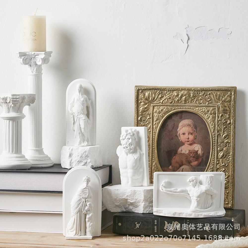 SJ-Louvre Museum Replica Character Art Sculpture Plaster Statue Decorative Desktop Decoration Fragrant Stone Gift LIEX