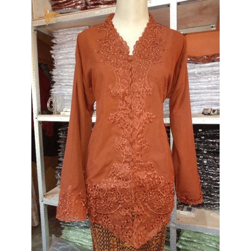 Quality Multi Matching Embroidered Velvet KEBAYA Durable Must - Image 2