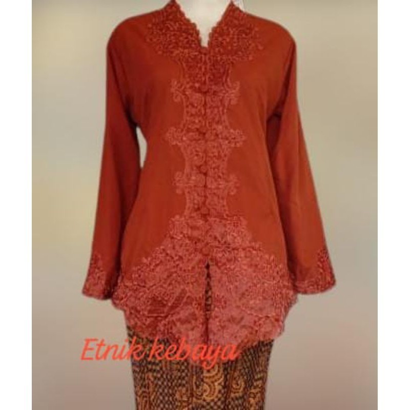 Quality Multi Matching Embroidered Velvet KEBAYA Durable Must - Image 4