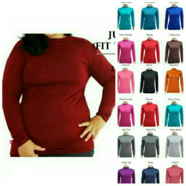 Versatile Purpose >40 WARNA JUMBO XXL XXXL MANSET KAOS ATASAN BAJU DALAMAN INNER KEBAYA BRUKAT Premium - Image 4