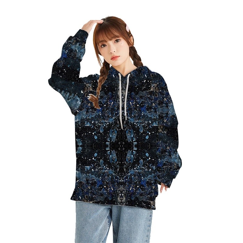 Premium Essential Jersey 3D Digital Printed Hoodie Fashion Autumn Winter Hooded Sweatshirt Foreign Trade Cross-Border... - Image 3