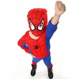 Purpose Quality NEW Boys 3Pcs Spiderman Fancy Dress Outfits Cosplay Party Costume Kids Sleepwear Versatile - Image 3