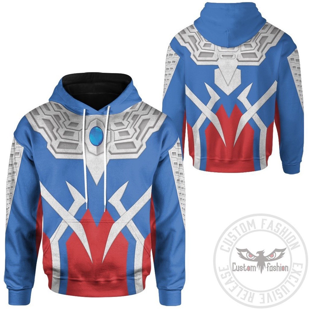 Purpose Versatile 【CustomFashion】Ultraman Zero Hoodie Long Sleeve Shirt T-shirt Zipper Hoodies Man Women Kid Suit... - Image 4