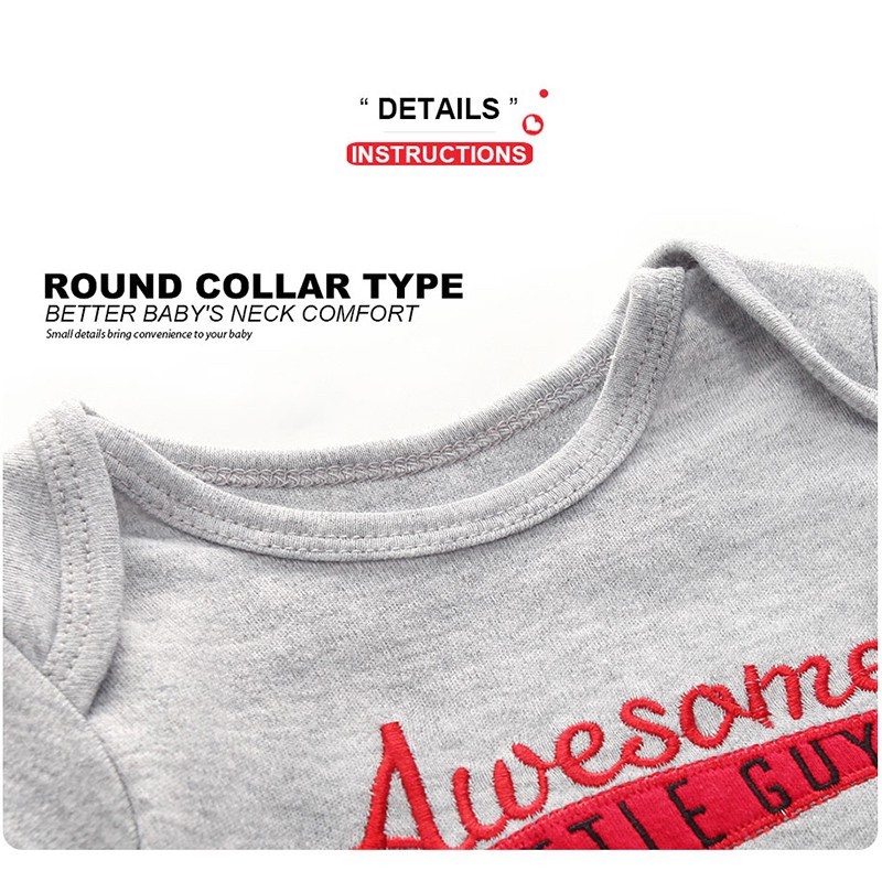 Multi Must Ready Stock Newborn Bodysuits Baby Girls Boys Romper Toddler Short Sleeve Letter Print Jumpsuit Unisex Clo... - Image 3