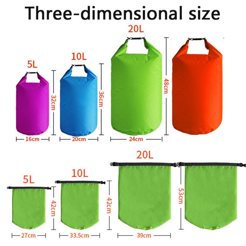 Accessory Style LETTER 4 Colors Dry Bag Pack Trekking Floating Waterproof Bags Swimming Rafting Sack Water Resistance... - Image 2