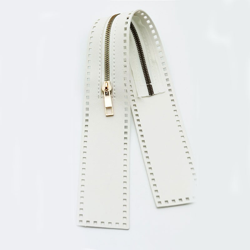 Portable Fashion HEHESHOP Bag Zipper Solid Color Accessories Leather Rope Hole Outdoor - Image 2