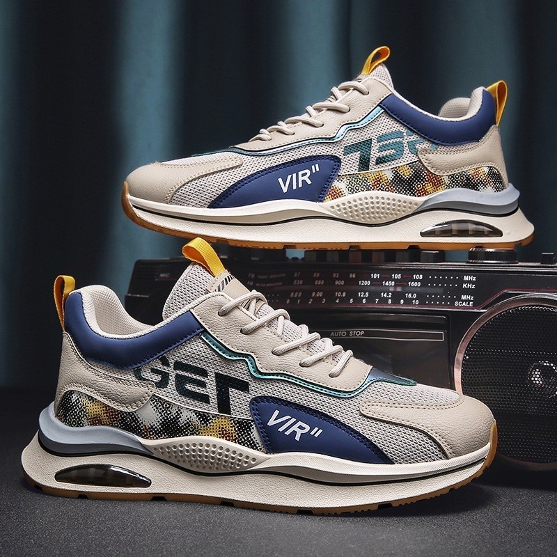 Gym Walking "FREE BOX"LV0228 Sepatu Sneakers Sport Pria Motif VIR Athletic - Image 3