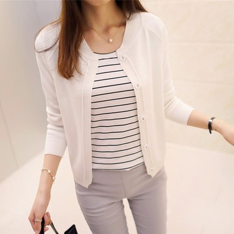 Durable Purpose Women's Sweater Cardigan outerwear knit Tempatan Must Reliable - Image 2