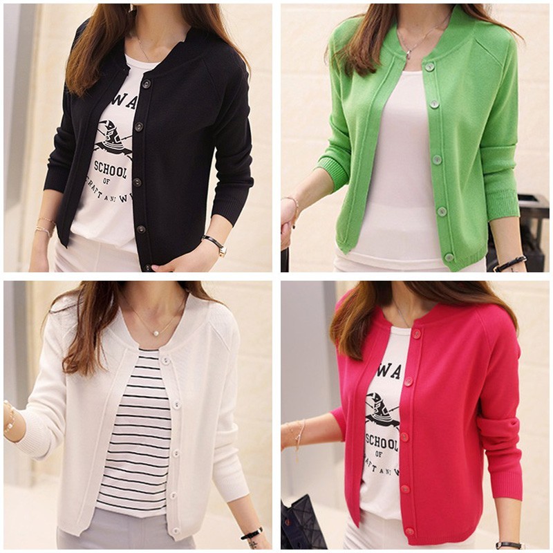 Durable Purpose Women's Sweater Cardigan outerwear knit Tempatan Must Reliable - Image 5