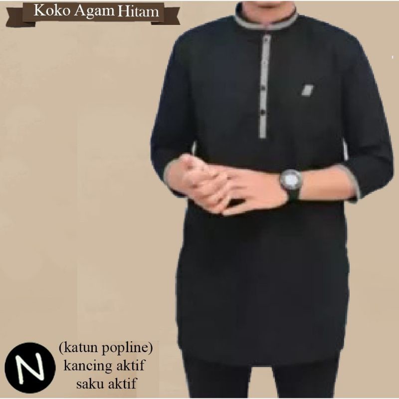 Purpose Premium 3/4 Sleeve Kurta Adult Men kurtha agam high quality - Image 3