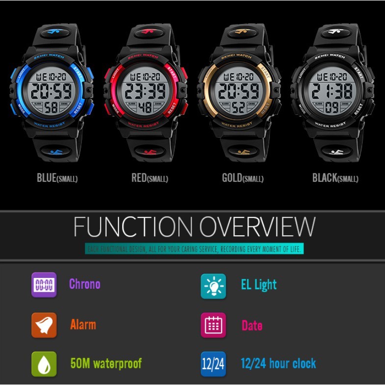 Luxury Classic SKMEI Children's LED Digital Waterproof Sports Watches Kids Wristwatch - Image 5