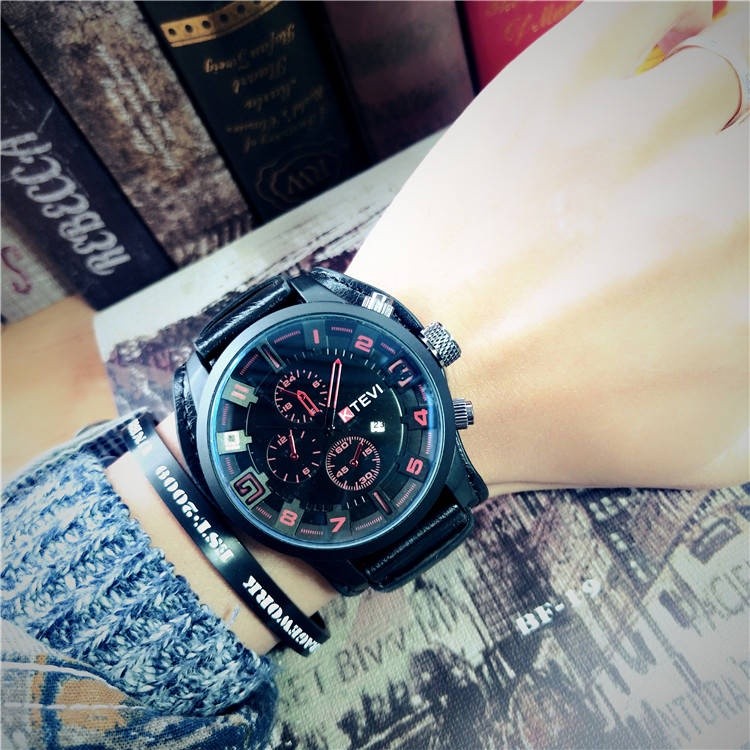 Purpose Have [] tangan lelaki waterproof jam murah Eropah dan amerika syarikat tentera angin besar dail perniagaan Qu... - Image 2