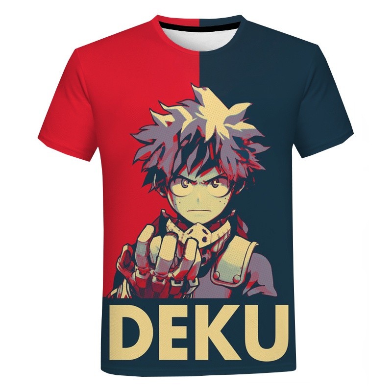 Have Purpose Men's Anime T-shirt My Hero Academy Short sleeved Cartoon Deku Men's/Women's Printed Funny Boku No - Image 3