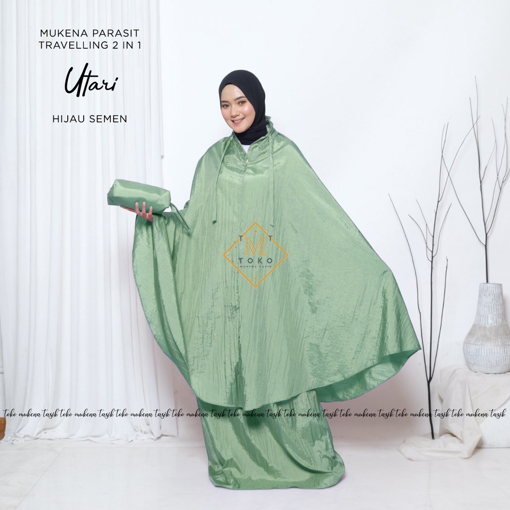 Purpose Versatile Tmt <Prayer Gown 2in1utari | Mukena Parasite Traveling Poncho Premium North - Image 4