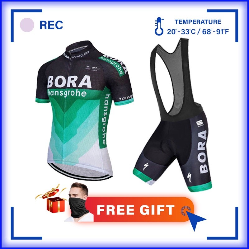 Versatile Essential Bora hansgrohe cycling jersey set men shirt pants pad road bike baju basikal Voucher Have - Image 2