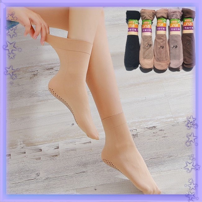 Have Must Muslimah Stokin stoking Socks 1 Pair Anti Slip Women Sock Dispensing massage Ultra-thin breathable skin col... - Image 2