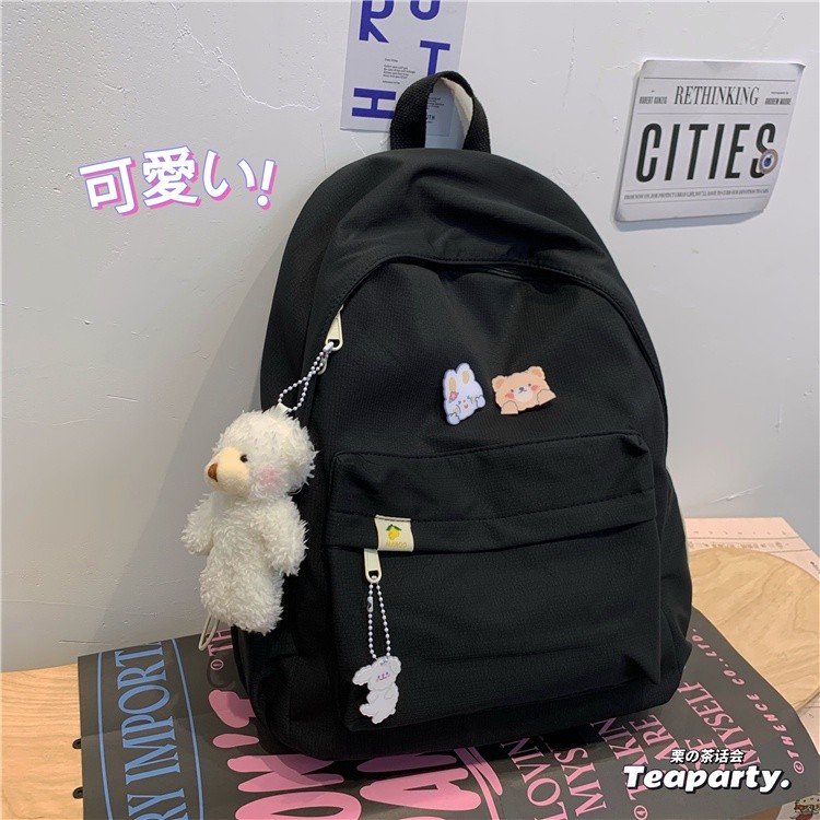 TSCfashion Japanese Ins Girl Schoolbag Female Korean Multi-color Cute Soft Girl Backpack Student Backpack