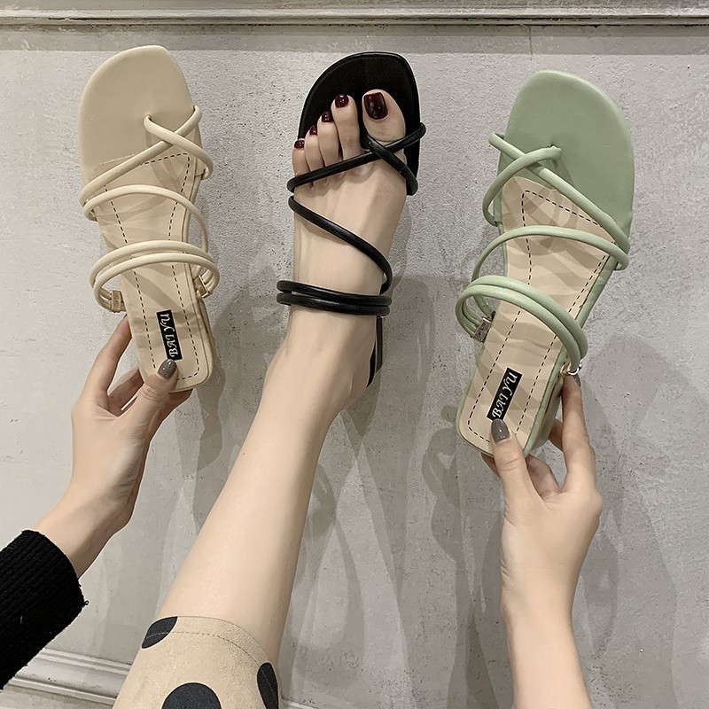 Fitness Active MAY Korean Casual Sandals Mid-Heel Slippers Open Toe Concise Women Shoes Athletic - Image 5