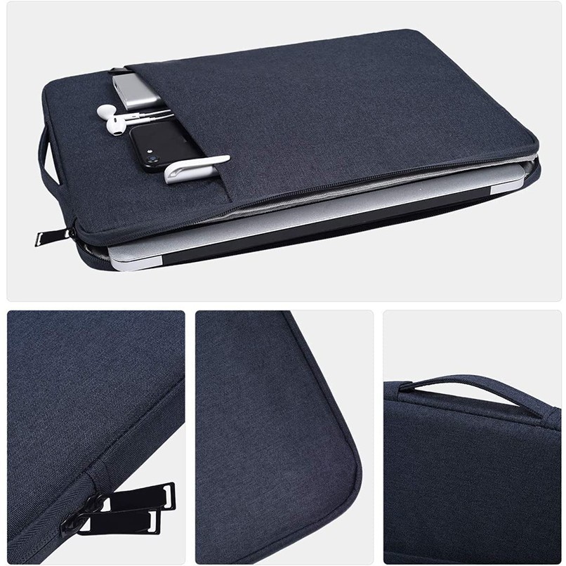 Style Accessory Laptop Sleeve Case Convenient Handle Durable Waterproof Bag Compatible 13.3-15.6 Inch Computer Travel