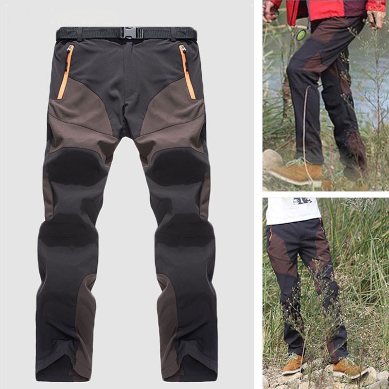 Men Waterproof Breathable Trousers Quick Dry Hiking Camping Long Pants