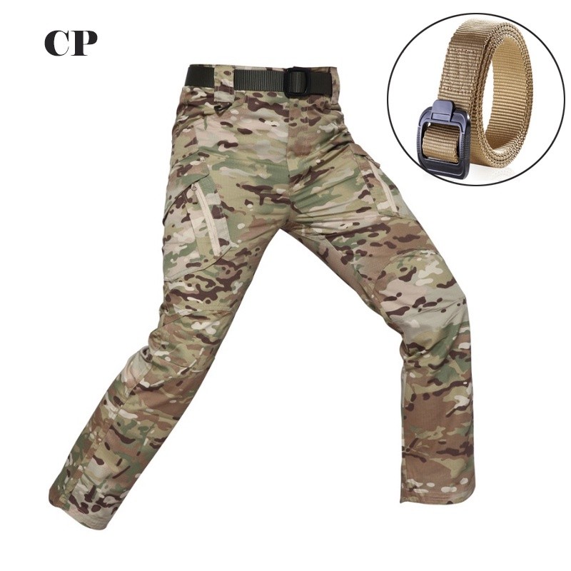 Premium Quality Tactical Pants IX9 Men Outdoor Sport Army Hiking Trousers Belt - Image 5