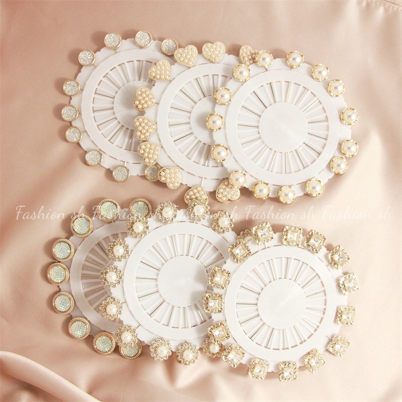 Essential Quality 15pcs high-quality pearl brooch Muslim long needle alloy crystal accessories Purpose Reliable - Image 2