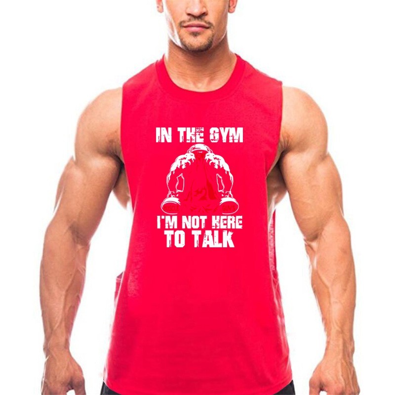 Purpose Essential GYM Saiya Graphic Vest Singlets Sleeveless Tshirt Men Cotton Oneck Tops - Image 3