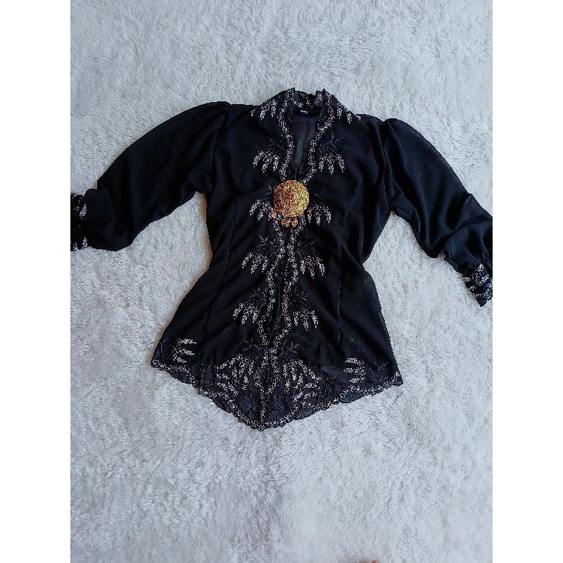 Durable Reliable Balinese Embroidered Velvet KEBAYA Top Only Multi Premium - Image 4