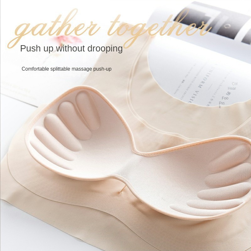 Have Purpose 【】 sports bra plus size 100kg thin section no steel ring gather anti-sagging D large - Image 2