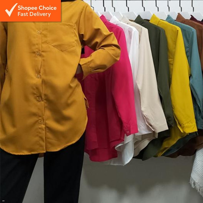 Deem Women’s Plus Size Muslimah Blouse – Soft Rayon, Loose Fit, Long Sleeve, Breathable & Comfortable Modest Top