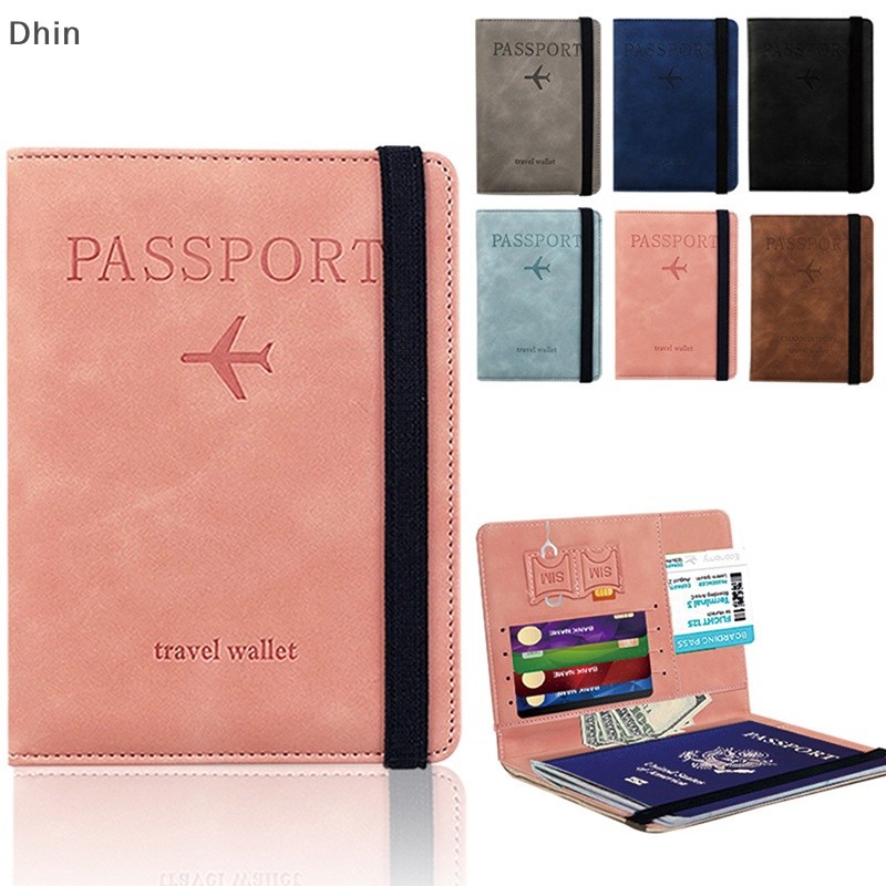 Style Casual Women Men RFID Vintage Business Passport Covers Holder PU Leather Wallet Case COD - Image 2