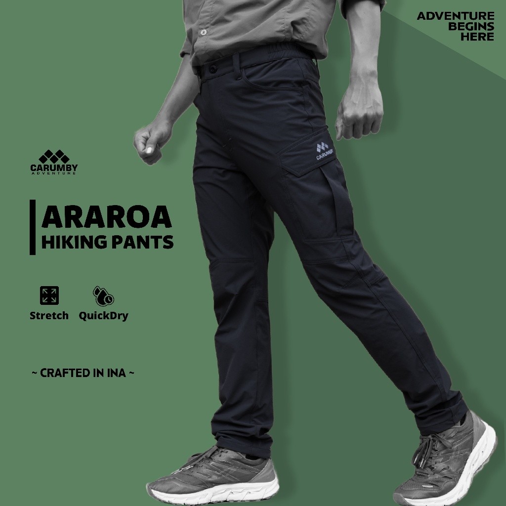 Durable Reliable Celana ung Cargo Lapangan Pria Wanita Outdoor Stretch Quickdry Carumby Araroa Hiking Pants Versatile... - Image 5