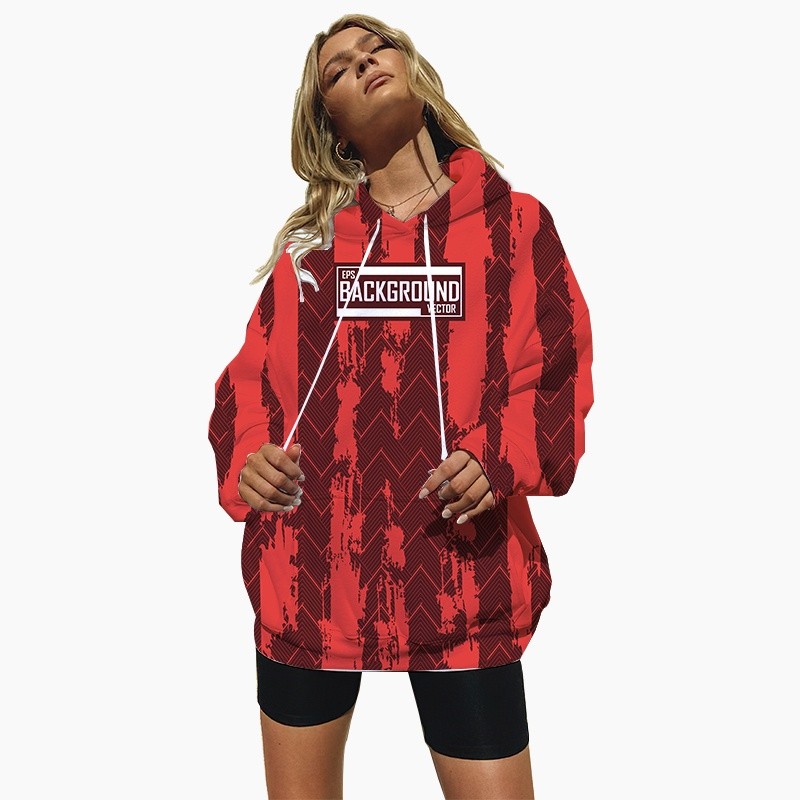 Jersey 3D Digital Printed Hoodie Fashion Autumn Winter Hooded Sweatshirt Foreign Trade Cross-Border Supply Men's Trendy