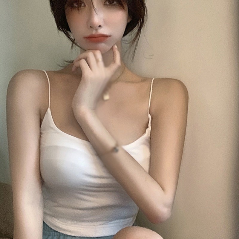 Shirt Travel Women's Sleeveless Tank Top Pullover Spagetti Strap Casual Base - Image 3