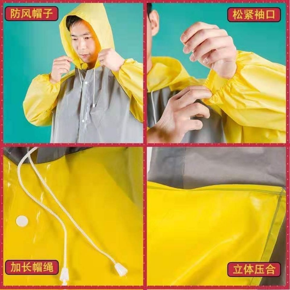 Must Premium Jas Hujan Menebal Lelaki dan Wanita Jaket Dewasa Mudah Seluruh Badan Anti-Hujan Baju Versatile