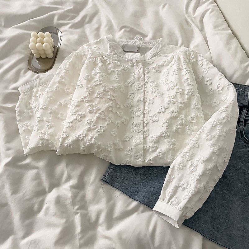 Quality Purpose Korean Style Women Ladies Loose Long Sleeve Shirt Blouse Baju Wanita Lengan Panjang New Ready Stock V... - Image 4