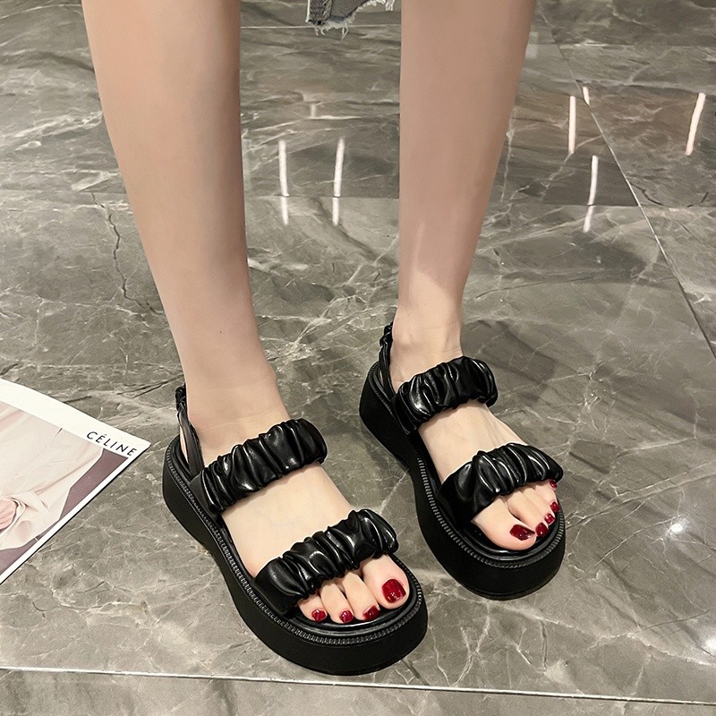 Quality Have MAY 2022 Summer Fashion Ladies Thick Sole Open Toe Non-Slip Sandals Ainna - Image 4