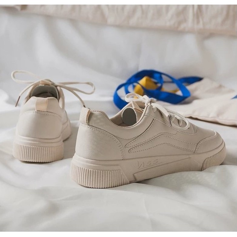 Fitness Training MAY INS Small White Sneakers Simple Design Breathable Women Shoes - Image 4