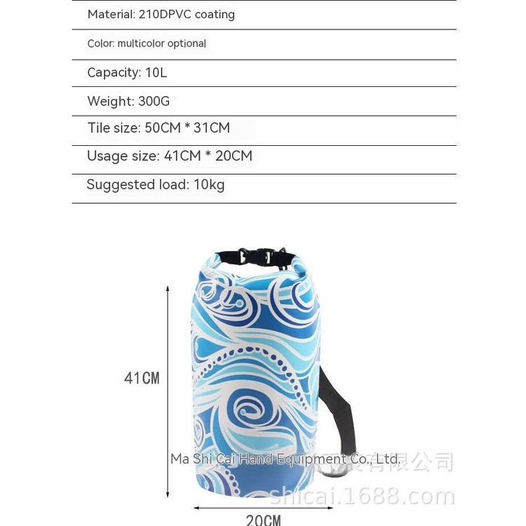 Fashion Portable Sports Outdoor Waterproof Bag Shoulder Drifting Beach Swimming Bucket Style - Image 4