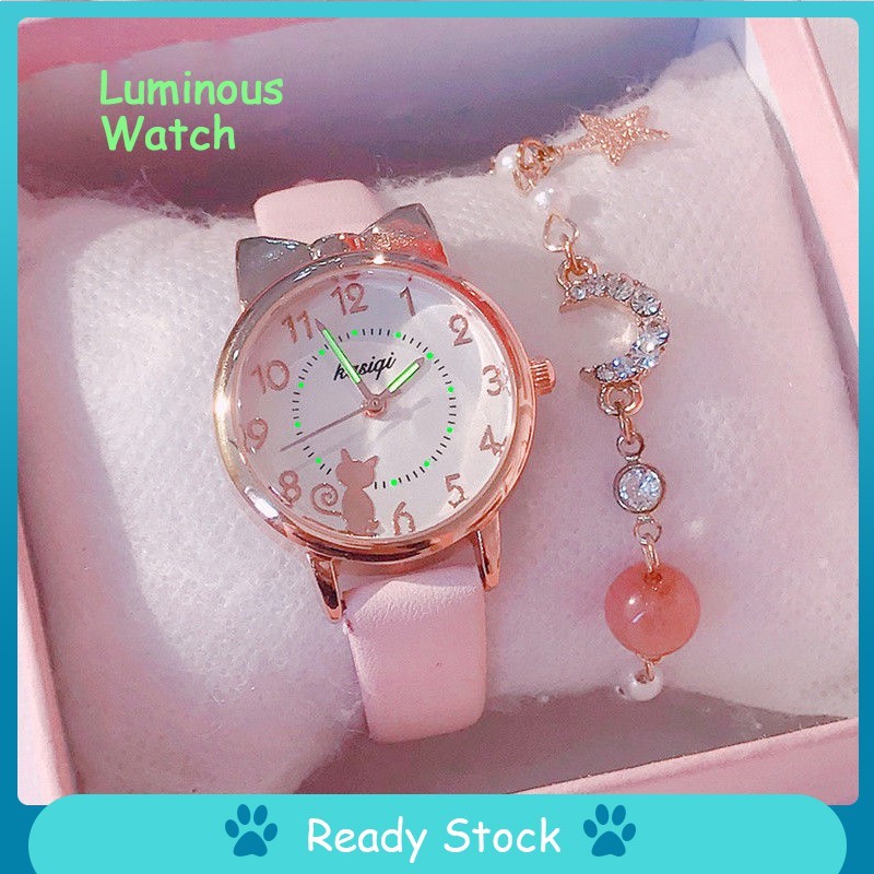 Business Timepiece Luminous watch children's waterproof drop-proof girl elementary middle school students Korean vers... - Image 2